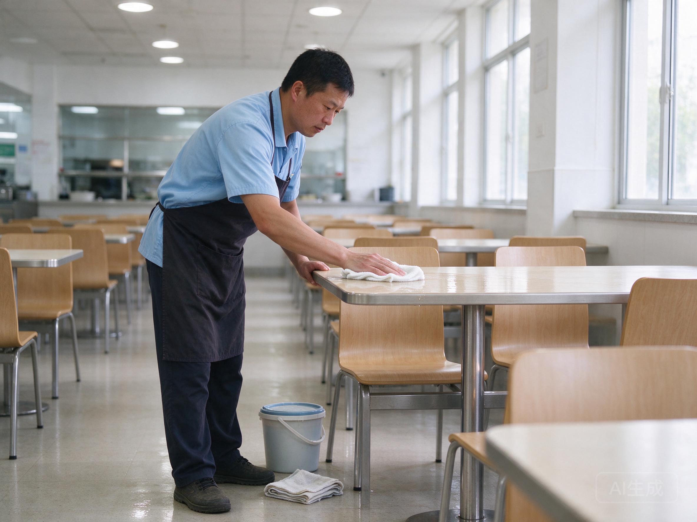 食堂餐桌椅清洁保养